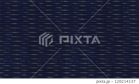 時代がある伝統模様の生地、レトロな藍染めの絣縞 120214137