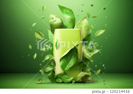 Invigorating natural essence in a bottle...のイラスト素材 [120214438] - PIXTA
