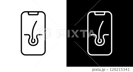 AGA治療のシンプルなアイコン 120215341