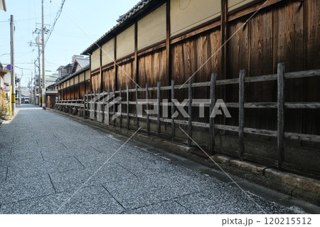 京都島原の景観と石畳の道 120215512