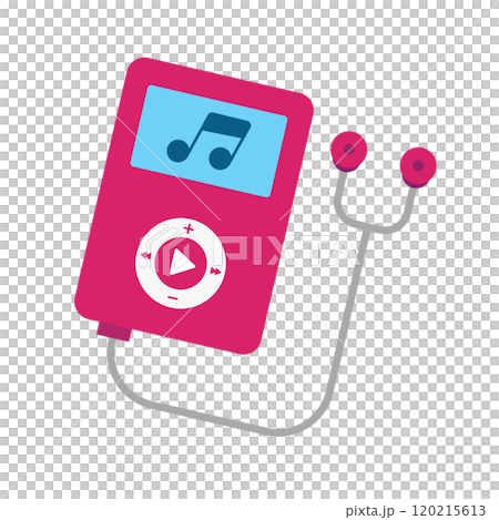MP3 播放器圖示粉紅色 120215613