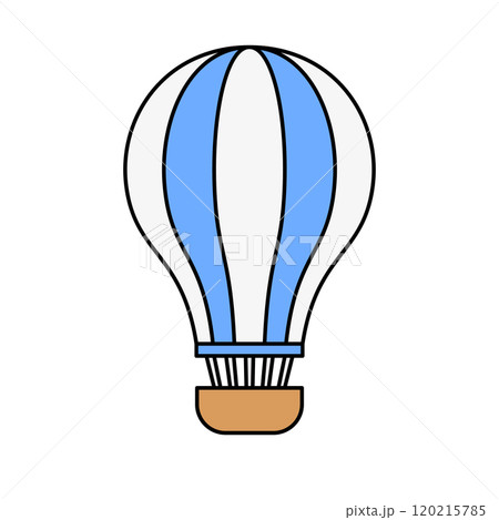 気球 アイコン 青白 120215785