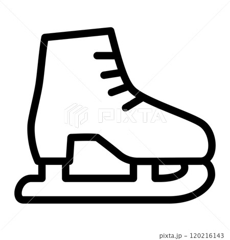 アイススケートのアイコン　冬の関連アイコン 120216143