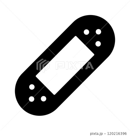 絆創膏のシルエットアイコン 絆創膏のシルエットアイコン 120216396