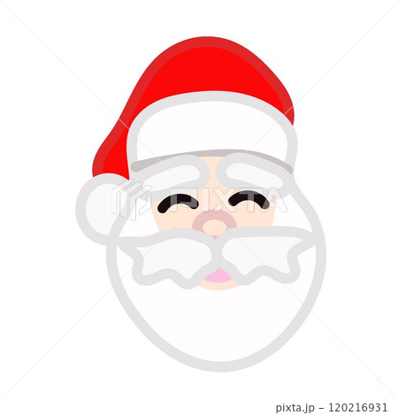 可愛いサンタクロースの顔イラスト 可愛いサンタクロースの顔イラスト 120216931