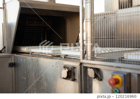 Automatic farm washing machine, used for washing containers for germinating seeds in greenhouse 120216960