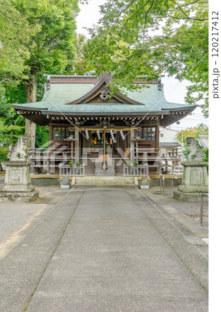 沼津　八幡神社（市場八幡神社　天狗の相撲）拝殿　静岡県沼津市市場町 120217412