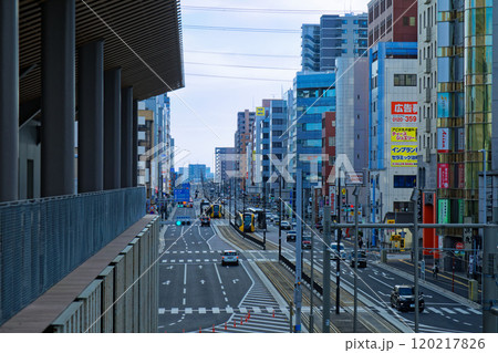 芳賀・宇都宮LRT ライトライン 東宿郷駅近く 鬼怒通り 芳賀・宇都宮LRT ライトライン 東宿郷駅近く 鬼怒通り 120217826