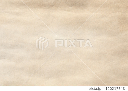 Crumpled yellow background paper texture with stains and dots 120217848