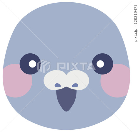 かわいい鳩のイラスト 顔 ベクター素材 かわいい鳩のイラスト 顔 ベクター素材 120219475