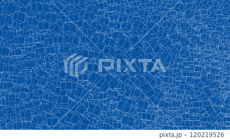 Wireframe Boxes. Sketch style. 3D Rendering Vector 120219526