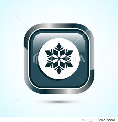 Snowflake icon design, Keep frozen icon. Button Design 120219998