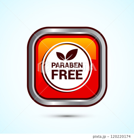 Paraben free icon design, suitable for product label. Button Design Paraben free icon design, suitable for product label. Button Design 120220174