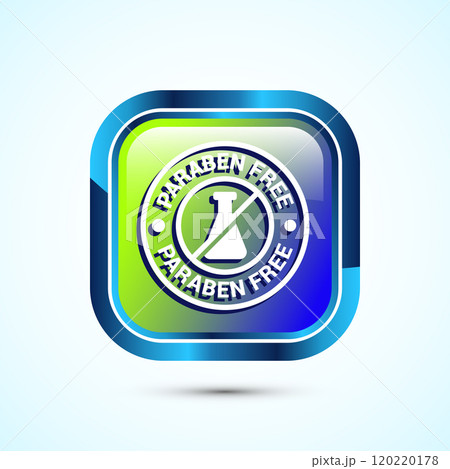 Paraben free icon design, suitable for product label. Button Design Paraben free icon design, suitable for product label. Button Design 120220178