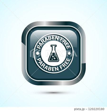 Paraben free icon design, suitable for product label. Button Design Paraben free icon design, suitable for product label. Button Design 120220180