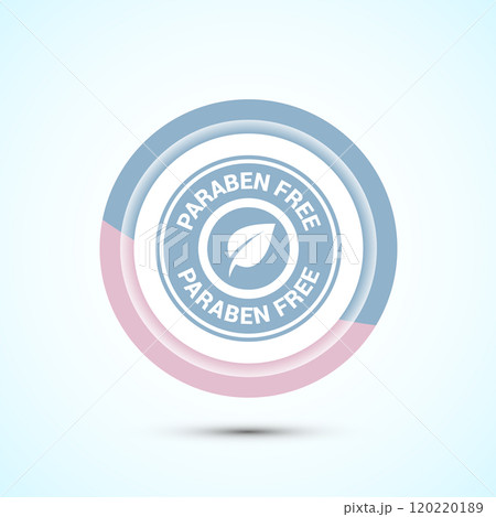 Paraben free icon design, suitable for product label. Button Design Paraben free icon design, suitable for product label. Button Design 120220189