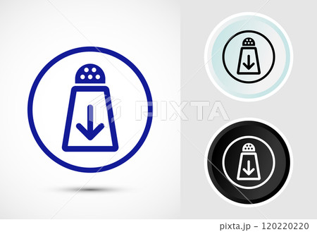 Low sodium icon design illustration 120220220