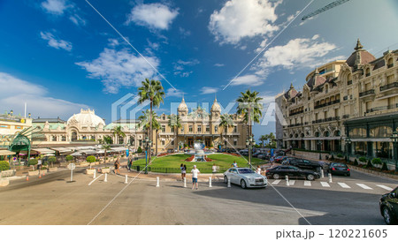 Grand Casino in Monte Carlo timelapse, Monaco. historical building Grand Casino in Monte Carlo timelapse, Monaco. historical building 120221605