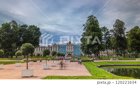 The Catherine Palace timelapse hyperlapse is a Rococo palace located in the town of Tsarskoye Selo Pushkin The Catherine Palace timelapse hyperlapse is a Rococo palace located in the town of Tsarskoye Selo Pushkin 120221634