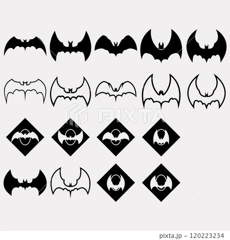 collection of bat logos 120223234