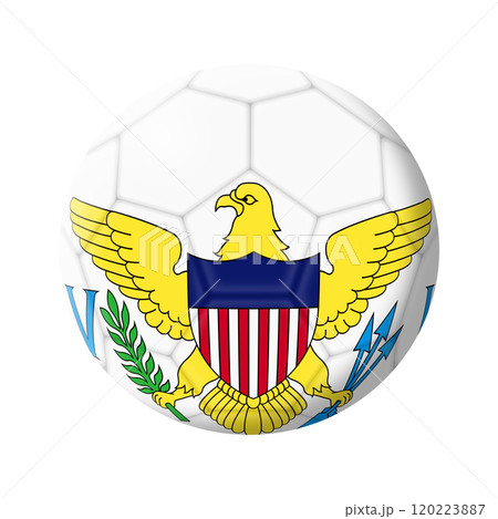 US Virgin Islands soccer ball football US Virgin Islands soccer ball football 120223887