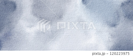 Pink watercolor paper abstract background in Grunge Style. Glowing purple pattern with stains and rough brushstrokes. Hand-drawn smoky banner for valentines for brochures and posters. 120223975