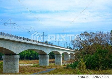 宇都宮ライトレール　鬼怒川橋梁とライトライン　芳賀・宇都宮LRT 120224209