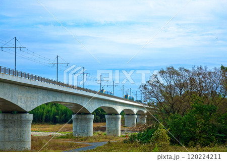 宇都宮ライトレール　鬼怒川橋梁とライトライン　芳賀・宇都宮LRT 120224211