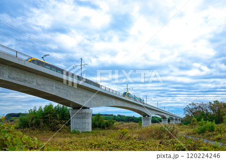 宇都宮ライトレール 鬼怒川橋梁と行き来するライトライン 芳賀・宇都宮LRT 宇都宮ライトレール 鬼怒川橋梁と行き来するライトライン 芳賀・宇都宮LRT 120224246