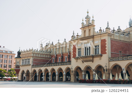 Cloth hall on the main market square in Krakow. Historic central district of Krakow Cloth hall on the main market square in Krakow. Historic central district of Krakow 120224451