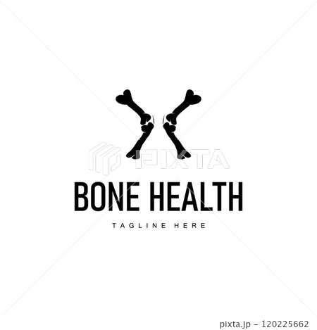 Bone Logo, Bone Care Health Design, Simple Symbol Template Illustration Bone Logo, Bone Care Health Design, Simple Symbol Template Illustration 120225662