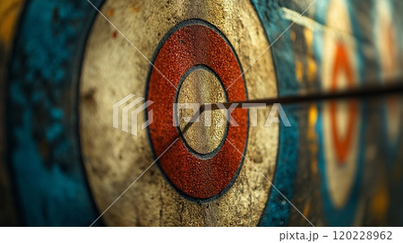Dart target at the Olympic Games showcasing precision and focus in competitive sports 120228962