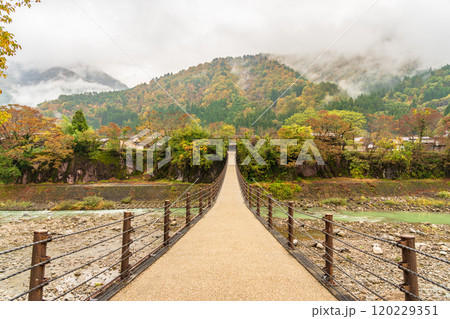 白川郷　紅葉　世界遺産　 岐阜県　2024 120229351