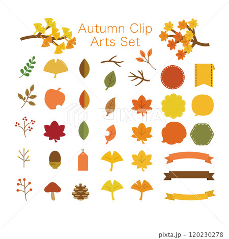 秋イラストセット 120230278
