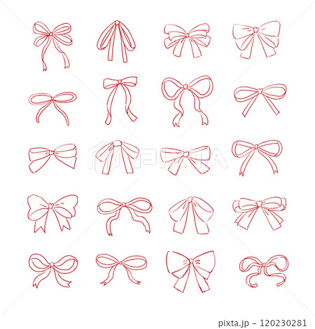 手書きリボン装飾セット 手書きリボン装飾セット 120230281