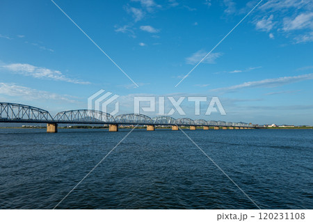 【徳島】吉野川に架かる吉野川橋 120231108