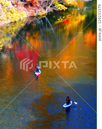 定山渓温泉豊平川のカヌー 定山渓温泉豊平川のカヌー 120231379