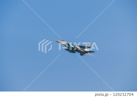 航空自衛隊 青空を滑空するアグレッサー部隊の戦闘機 航空自衛隊 青空を滑空するアグレッサー部隊の戦闘機 120232704