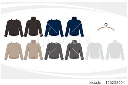 タートルネックセーターとクルーネックセーターのセット 120232904