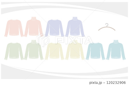 タートルネックセーターとクルーネックセーターのセット 120232906