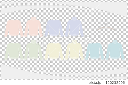 タートルネックセーターとクルーネックセーターのセット 120232906