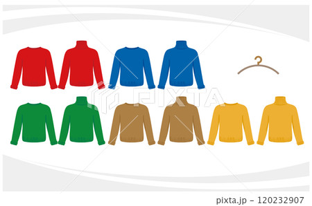 タートルネックセーターとクルーネックセーターのセット タートルネックセーターとクルーネックセーターのセット 120232907