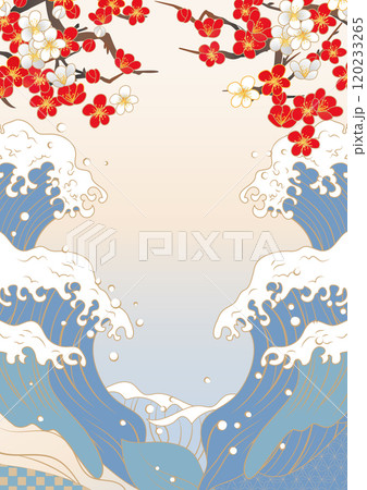 海のある景色　波背景イラスト 120233265