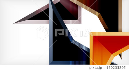 Abstract background color triangles and arrows composition. Vector Illustration For Wallpaper, Banner, Background, Card, Book Illustration, landing page Abstract background color triangles and arrows composition. Vector Illustration For Wallpaper, Banner, Background, Card, Book Illustration, landing page 120233295