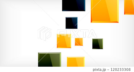 Shiny glossy metallic or plastic square design background. Vector Illustration For Wallpaper, Banner, Background, Card, Book Illustration, landing page 120233308