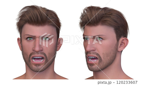 男性の顔アップ 男性の顔アップ 120233607