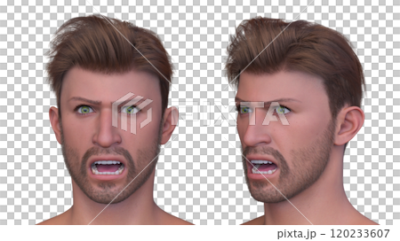 男性の顔アップ 男性の顔アップ 120233607