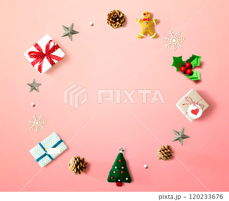 Collection of Christmas ornaments 120233676