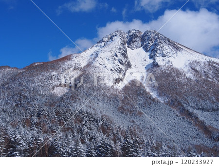 丸沼高原から望む冬の日光白根山 丸沼高原から望む冬の日光白根山 120233927