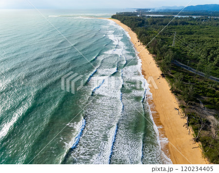 Beautiful sea in summer season seascape background ,Nature sea background 120234405